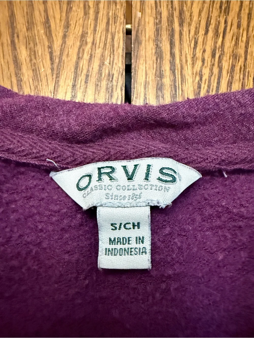 Orvis Plum Crewneck Sweater